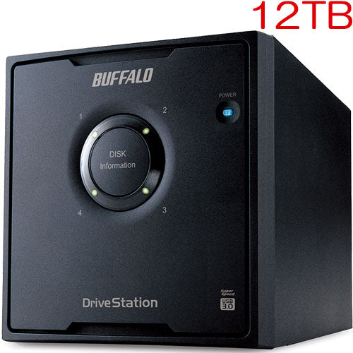 Buffalo HD-QL12TU3/R5J [Drive station RAID5 Function Equipped with USB3.0 external HDD 4 drive model 12TB]