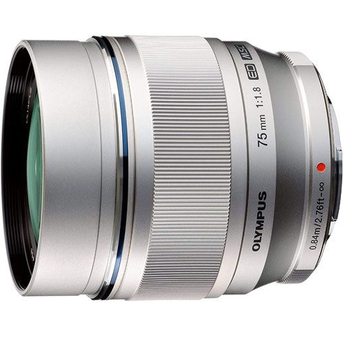 M.ZUIKO DIGITAL 75mm F1.8 (Silver) for Olympus Micro Four Thirds