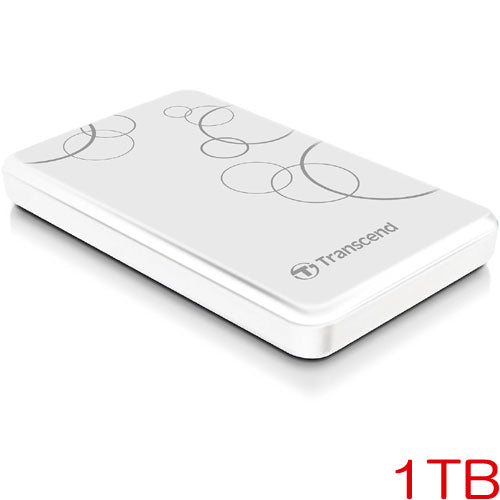 Transend TS1TSJ25A3W [USB3.0 Portable HDD StoreJet 25A3 1TB White]