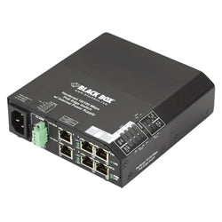 Black Box Network Service LPH240A-H [Industrial PoE Switch Industry RJ45+RJ45 AC]