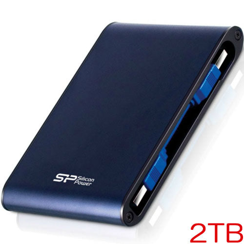 Silicon Power ARMOR A80 SP020TBPHDA80S3B [USB3.0 Waterproof ARMORA80 Portable HDD 2TB Blue]
