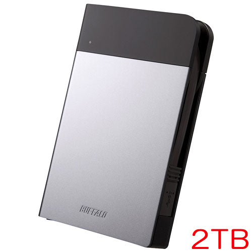 Buffalo ministation HD-PZN2.0U3-S [IC card compatible shock-resistant portable HDD 2TB silver]