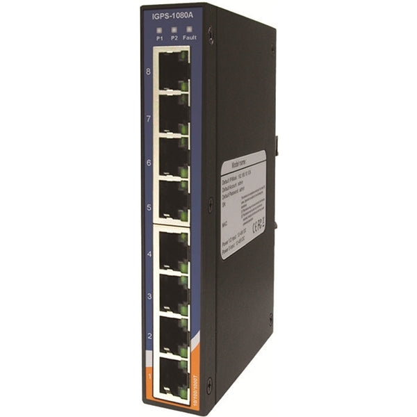 ORING IGPS IGPS-1080A [Industrial Gigabit PoE Ethernet Switch 8 Port]