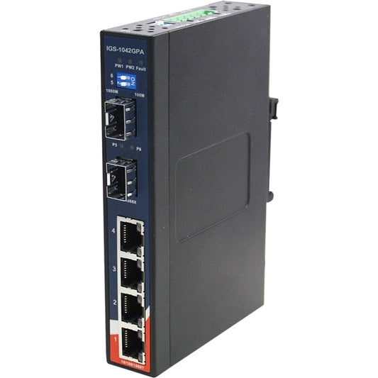 ORING IGS IGS-1042GPA [100/1000FX-SFP with port Gabit Ethernet Switch]