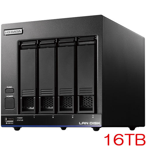 IO DATA HDL4-X16 [4-drive NAS 16TB with high-performance CPU & "WD Red"]