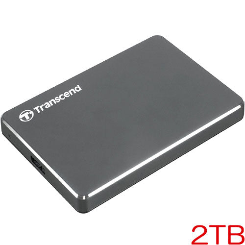 Transend TS2TSJ25C3N [2TB Slim Type Portable HDD StoreJet 25c3 Series USB3.0 Compatible iron gray]