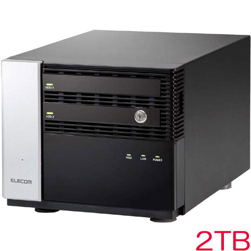 ELECOM NSB-7MS2T2CS6 [NAS/2Bay/Cube type/2TB with WSS2016 Std]