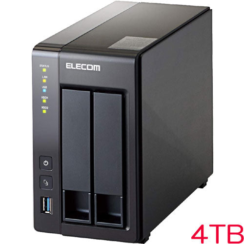 ELECOM NSB-5A4T2BL [LinuxNAS/2Bay/4TB/NetStor5 series]