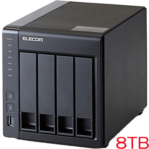 ELECOM NSB-5A8T4BL [LinuxNAS/4Bay/8TB/NetStor5 series]