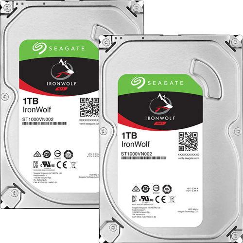 SEAGATE ★ 2 deals set ★ ST1000VN002 [HDD Ironwolf for NAS (1TB 3.5 inch SATA 6G 5900RPM 64MB)]