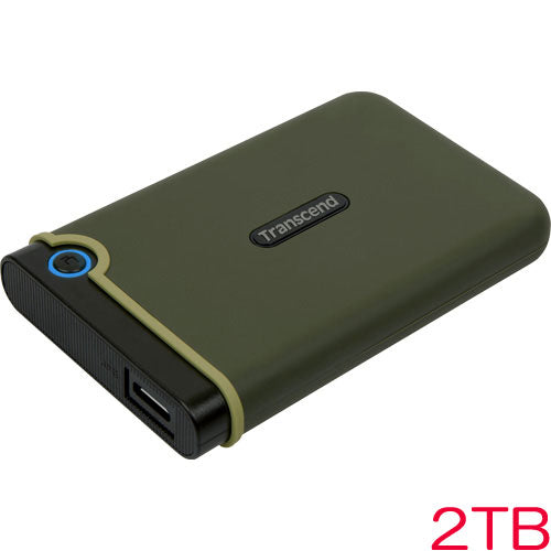 Transcend TS2TSJ25M3G [2TB Portable HDD StoreJet 25m3 USB3.0 compatible military green (slim)]