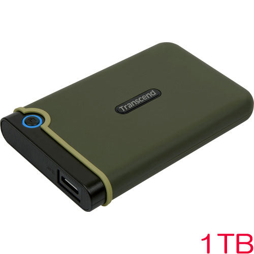 Transend TS1TSJ25M3G [1TB Portable HDD StoreJet 25m3 USB3.0 compatible military green (slim)]