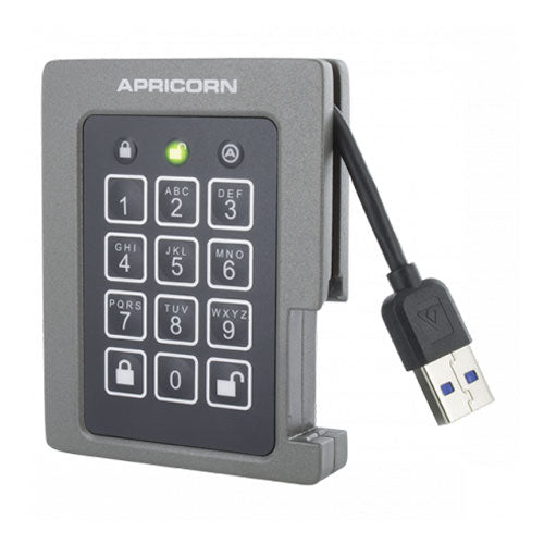 APRICORN ASSD-3PL256-240F [AEGIS PADLOCK SSD USB 3.0 AES-XTS 256bit encryption Portable SSD 240GB]