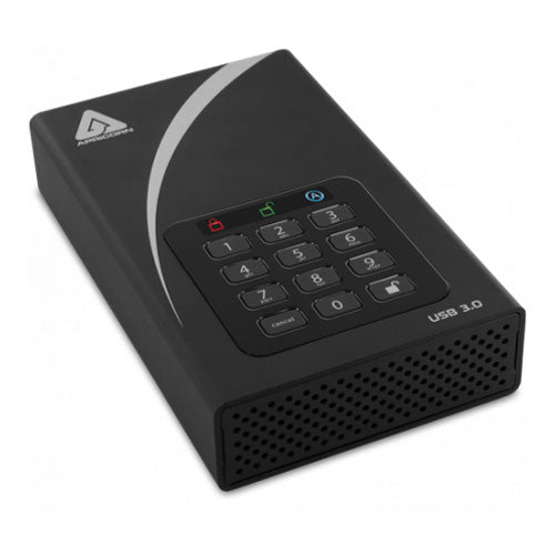 APRICORN ADT-3PL256-6000 (R2) [AEGIS PADLOCK DT USB3.0 AES-XTS 256bit encrypted external HDD 6TB]