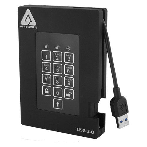 APRICORN A25-3PL256-S4000F (R2) [AEGIS FORTRESS USB3.0 AES-XTS 256bit encryption Portable SSD 4TB]