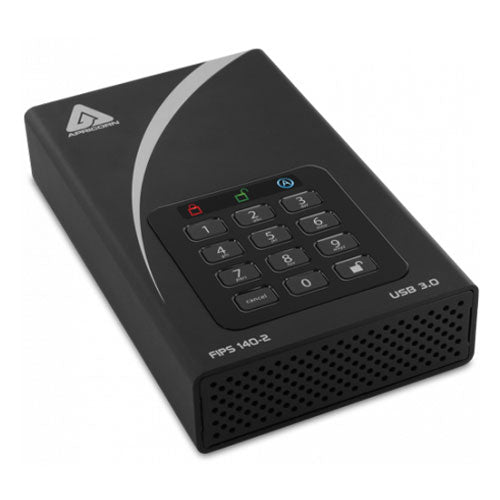 APRICORN ADT-3PL256F-8000 (R2) [External HDD 8TB AEGIS Padlock DT USB3.0 AES-XTS Cryptography (FIPS 140-2 Level2]