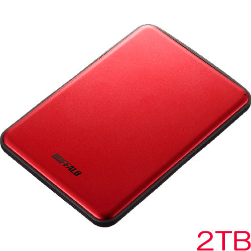 Buffalo ministation HD-PUS2.0U3-RDD [USB3.1 Aluminum material & thin portable HDD 2TB red]