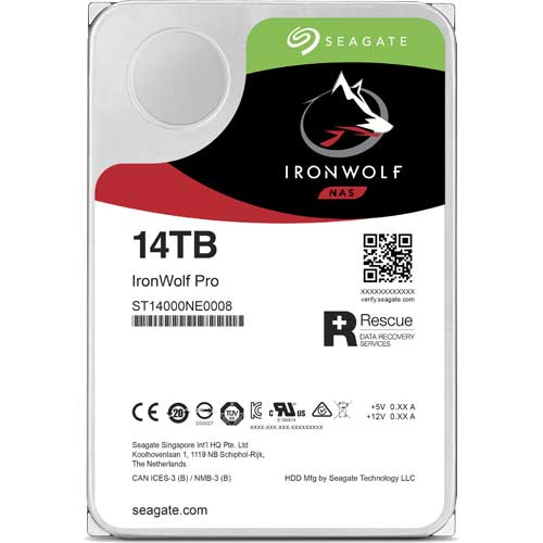 SEAGATE ST14000NE0008 [HDD Ironwolf Pro for NAS (14TB 3.5 inch SATA 6G 7200RPM 256MB)]