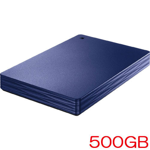 IO Data HDPH-UTR HDPH-UT500NVR [USB3.1 GEN1/2.0 Portable HDD M Gun Blue 500GB]