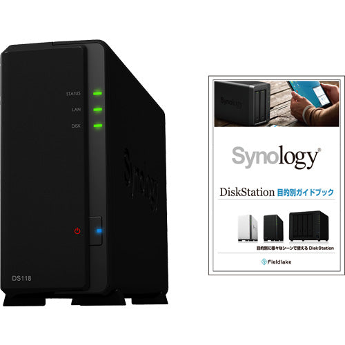 Synology DS118/JP [★ With guidebook ★ DiskStation 1 Bay NAS 4 core 64bit CPU 1GB Memory SATA compatible]