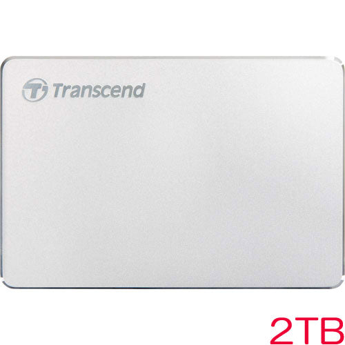 Transend TS2TSJ25C3S [2TB Slim Portable HDD StoreJet 25c3 USB3.0 compatible Type-A/Type-C cable attached silver]