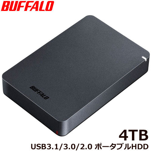 Buffalo HD-PGF4.0U3-GBKA [USB3.1 (Gen1) Shock-resistant Portable HDD 4TB Black]