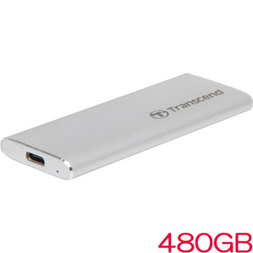 Transend TS480GESD240C [480GB Portable SSD ESD240C USB 3.1 Type-A/Type-C cable attached UASP compatible]