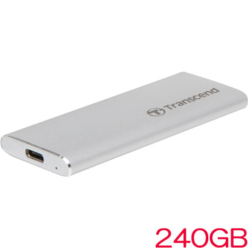 Transcend TS240GESD240C [240GB Portable SSD ESD240C USB 3.1 Type-A/Type-C cable attached UASP compatible]