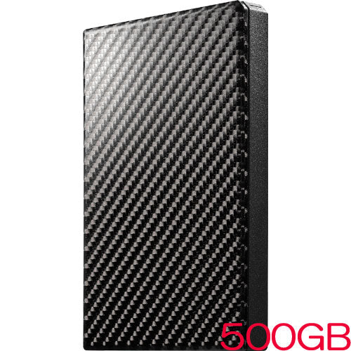 IO Data HDPT-UTS500K [USB3.1 GEN1 Portable HDD Carbon Black 500GB]