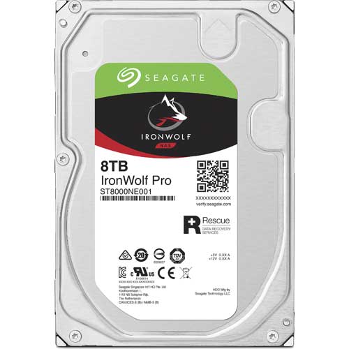 SEAGATE ST8000NE001 [HDD Ironwolf Pro (8TB 3.5 inch SATA 6G 7200RPM 256MB)]