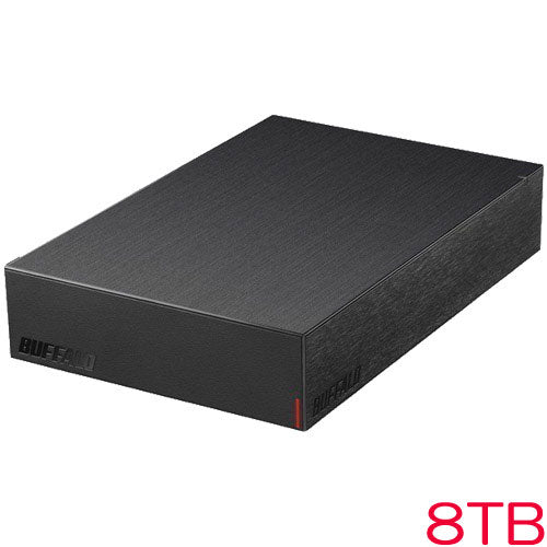 Buffalo HD-LE8U3-BA [USB3.2 (Gen.1) Compatible external HDD 8TB Black]