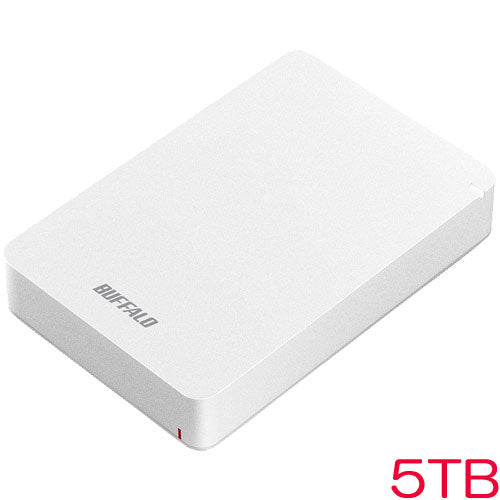 Buffalo HD-PGF5.0U3-GWHA [USB3.1 compatible shock-resistant portable HDD 5TB white]