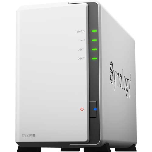 Synology DS220J [DiskStation 2 Bay NAS 4 Core CPU 512MB Memory SATA compatible]