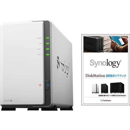 Synology DS220J/JP [★ With guidebook ★ DiskStation 2 Bay NAS 4 core CPU 512MB Memory SATA compatible]