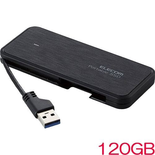 ELECOM ESD-EC0120GBKR [External SSD/Portable/USB3.2Gen1/120GB/ Black]