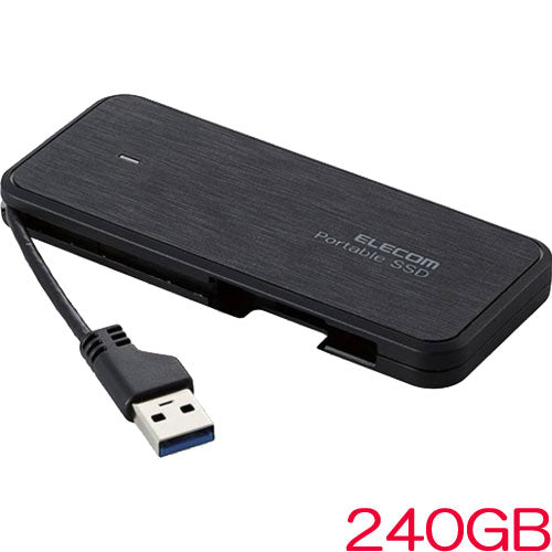 ELECOM ESD-EC0240GBKR [External SSD/Portable/USB3.2Gen1/240GB/ Black]