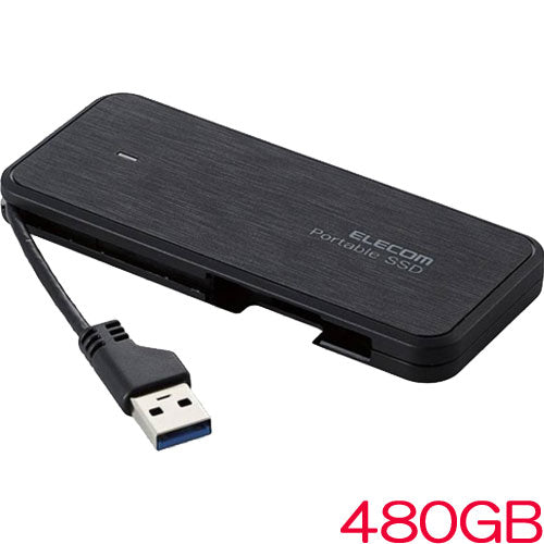 ELECOM ESD-EC0480GBKR [External SSD/Portable/USB3.2Gen1/480GB/ Black]