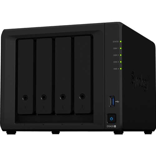 Synology DS420+ [DiskStation 4 Bay NAS 2 Core Celeron J4025 2GB Memory GBEX2 SATA compatible]