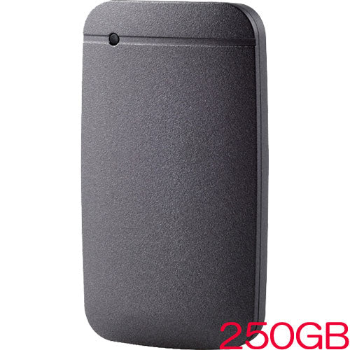 ELECOM ESD-EF0250GBKR [External SSD/USB3.2 (Gen1) compatible/250GB/Black]