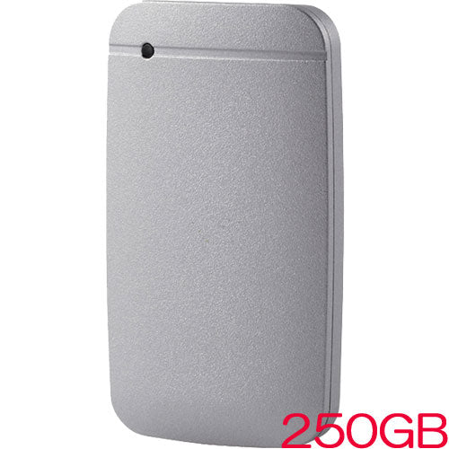 ELECOM ESD-EF0250GSVR [External SSD/USB3.2 (Gen1) compatible/250GB/Silver]