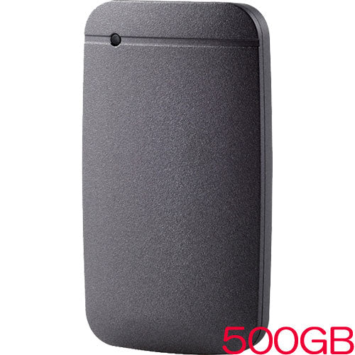 ELECOM ESD-EF0500GBKR [External SSD/USB3.2 (Gen1) compatible/500GB/Black]