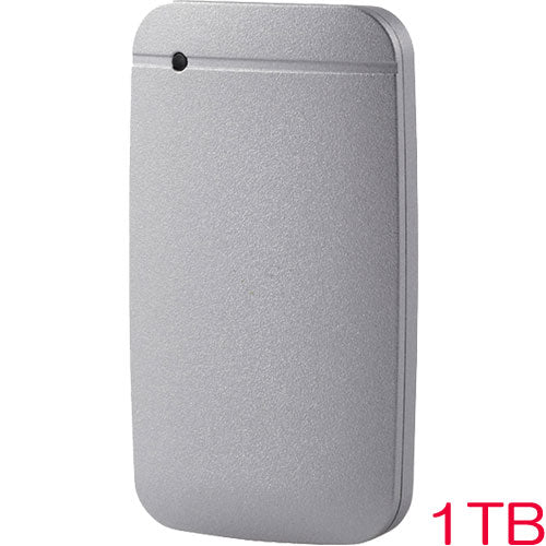 ELECOM ESD-EF1000GSVR [External SSD/USB3.2 (Gen1) compatible/1TB/Silver]