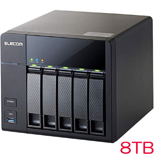 Elecom KTM-7A8T5BL [kitting/8GB/LinuxNAS/5Bay4D version/8TB]