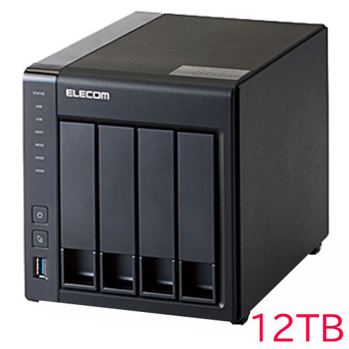 Elecom KTB-5A12T4BL [kitting/setting/LinuxNAS/4Bay/12TB]