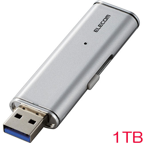 ELECOM ESD-EMN1000GSV [External SSD/Portable/Ultra-small/1TB/Silver]