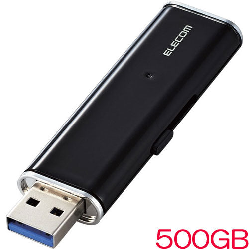 ELECOM ESD-EMN0500GBK [External SSD/Portable/Ultra-small/500GB/Black]