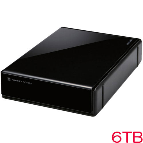 ELD-EEN060UBK [USB3.0 external HDD/HW encryption/PW protection/6TB/Black]