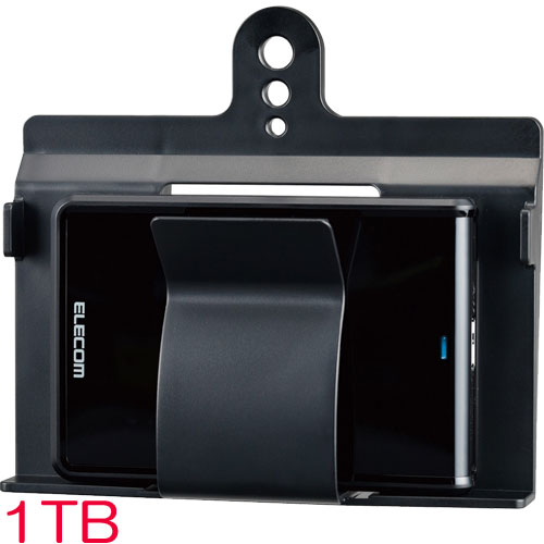 ELP-EKT010ubk [Portable HDD/USB3.0/1TB/Black/TV back installation]