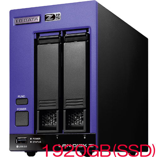 IO DATA HDL2-Z19SATA HDL2-Z19SATA-S2 [WS IoT2019 Storage Std NAS 1920GB(SSD)]