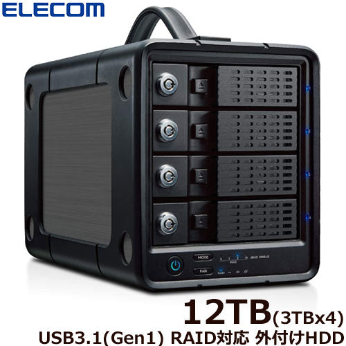 ELD-4B120ubk [External HDD/4Bay/RAID/12TB]